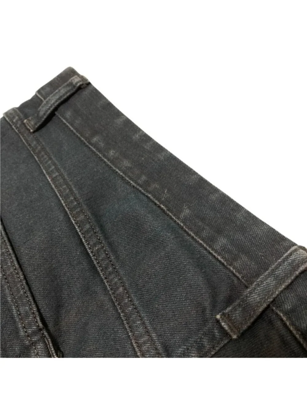 Louis Vuitton Monogram Embroidery Pocket Denim Pants Black Jeans